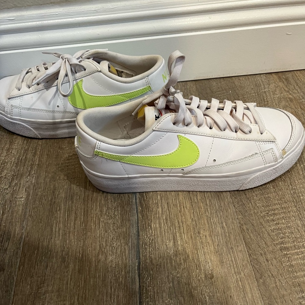 Nike with lime swoosh